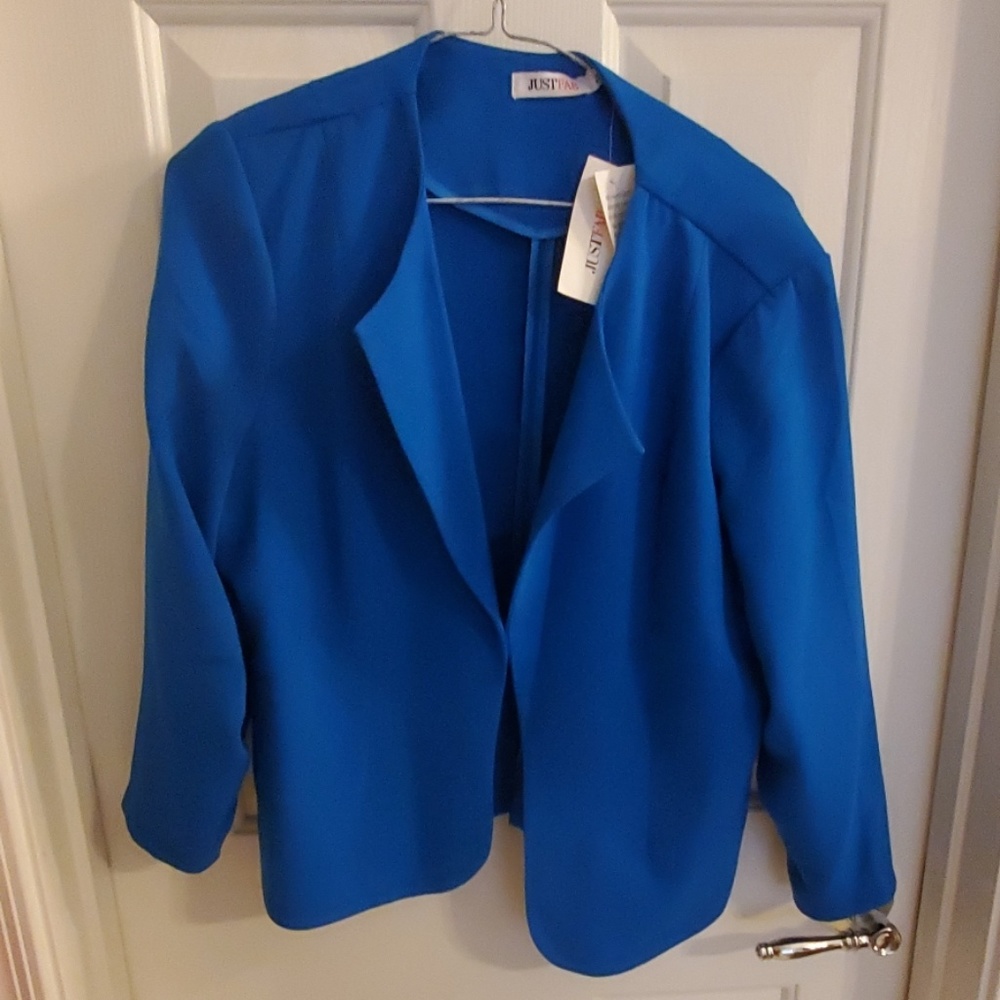 Nwt Bright blue blazer size large